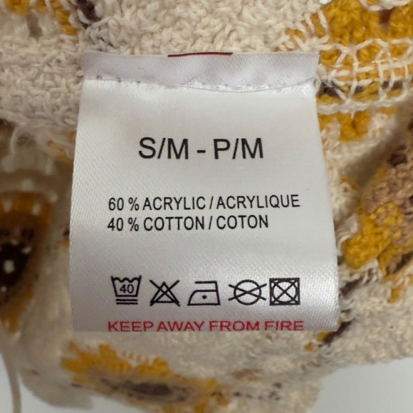 NWT QED London Multicolored Cropped Crochet Camisole - Picture 5 of 6